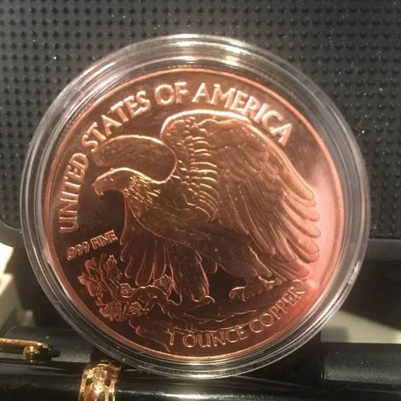 1 oz Copper Round - Walking Liberty - Made in U.S.A. - .999 Fine -203841897504 - Picture 3 of 6